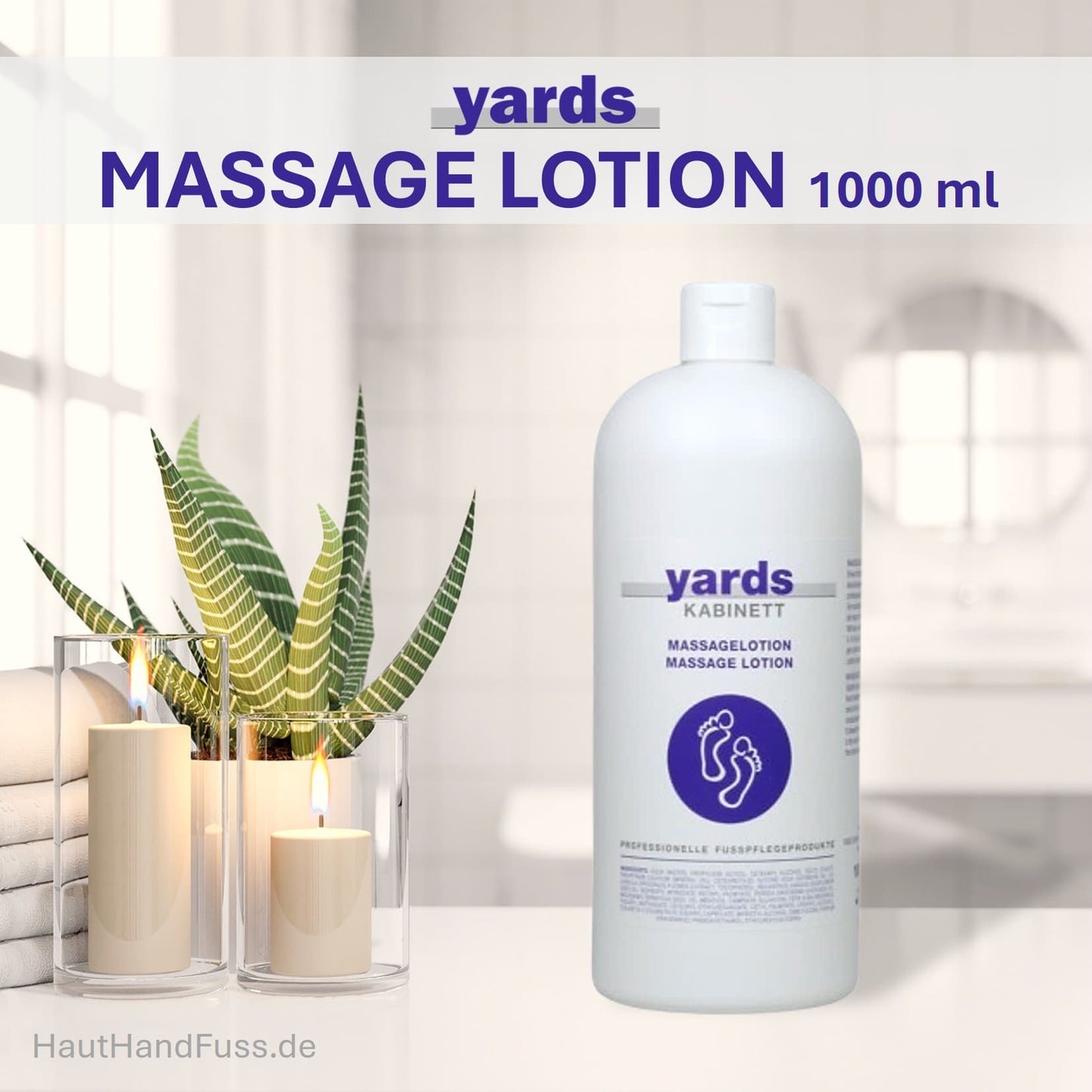 YARDS MASSAGE LOTION 1000 ml bei HautHandFuss.de