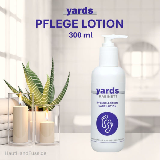 Yards Pflege Lotion 300 ml für schnell einziehende tägliche Fußpflege bei HautHandFuss.de