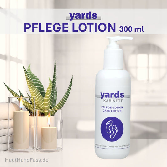 Yards Pflege Lotion 300 ml für schnell einziehende tägliche Fußpflege bei HautHandFuss.de