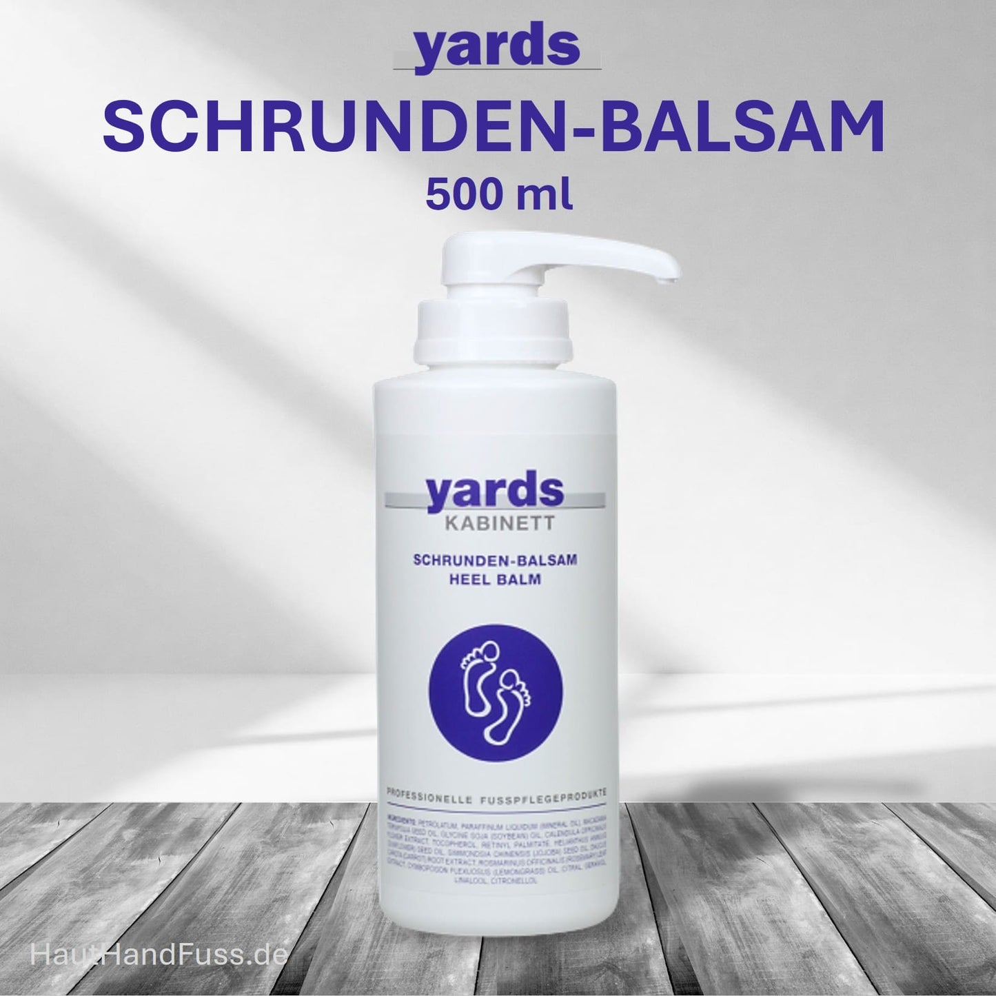 YARDS Schrunden-Balsam 500 ml bei rissiger Hornhaut bei HautHandFuss.de