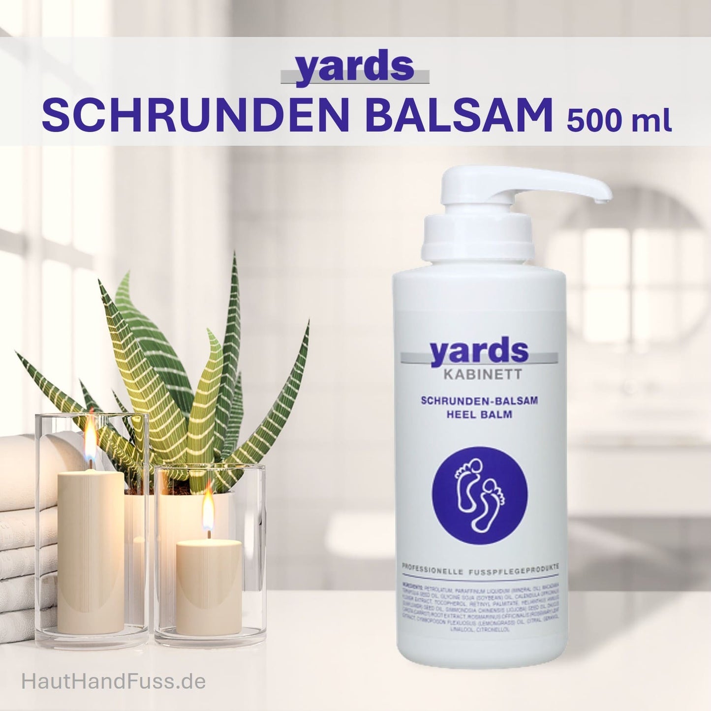 YARDS Schrunden-Balsam 500 ml bei rissiger Hornhaut bei HautHandFuss.de