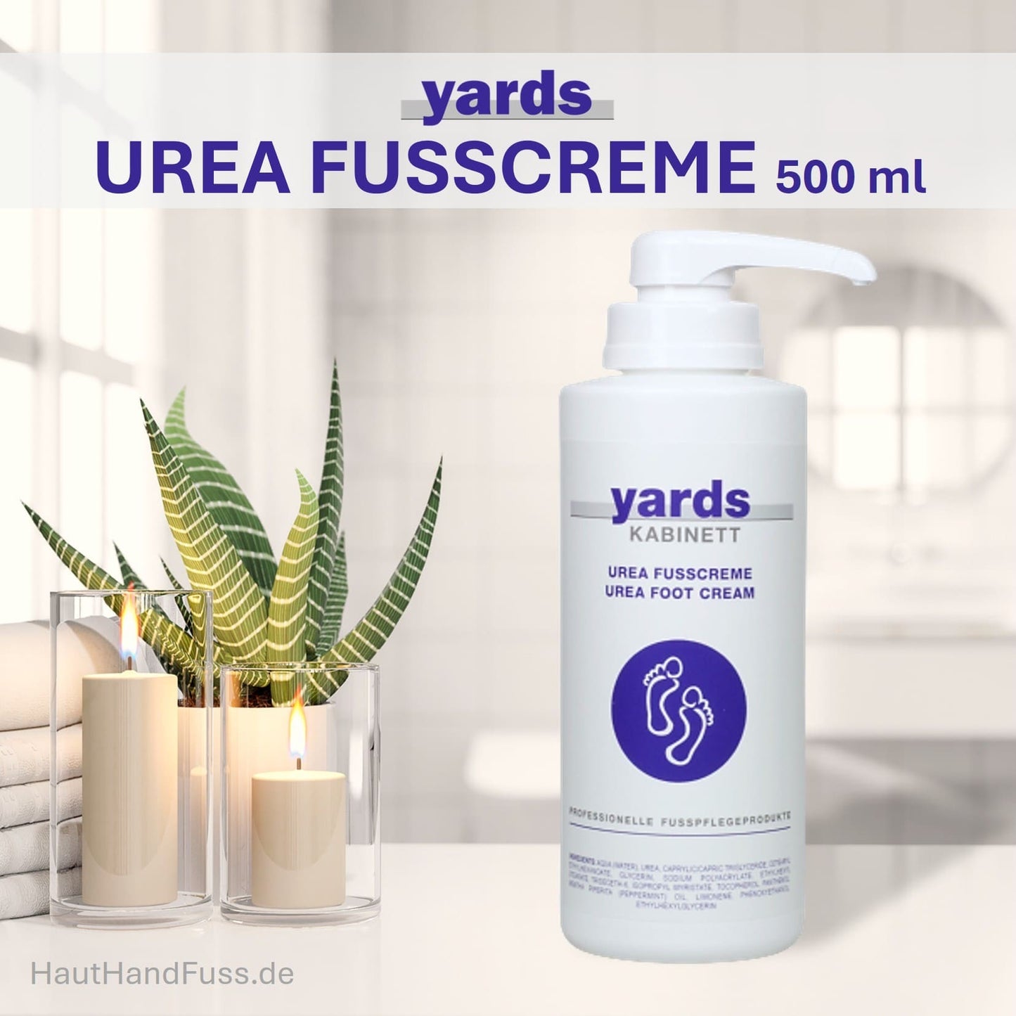 yards UREA FUSSCREME 500 ml diabetikergeeignet bei HautHandFuss.de