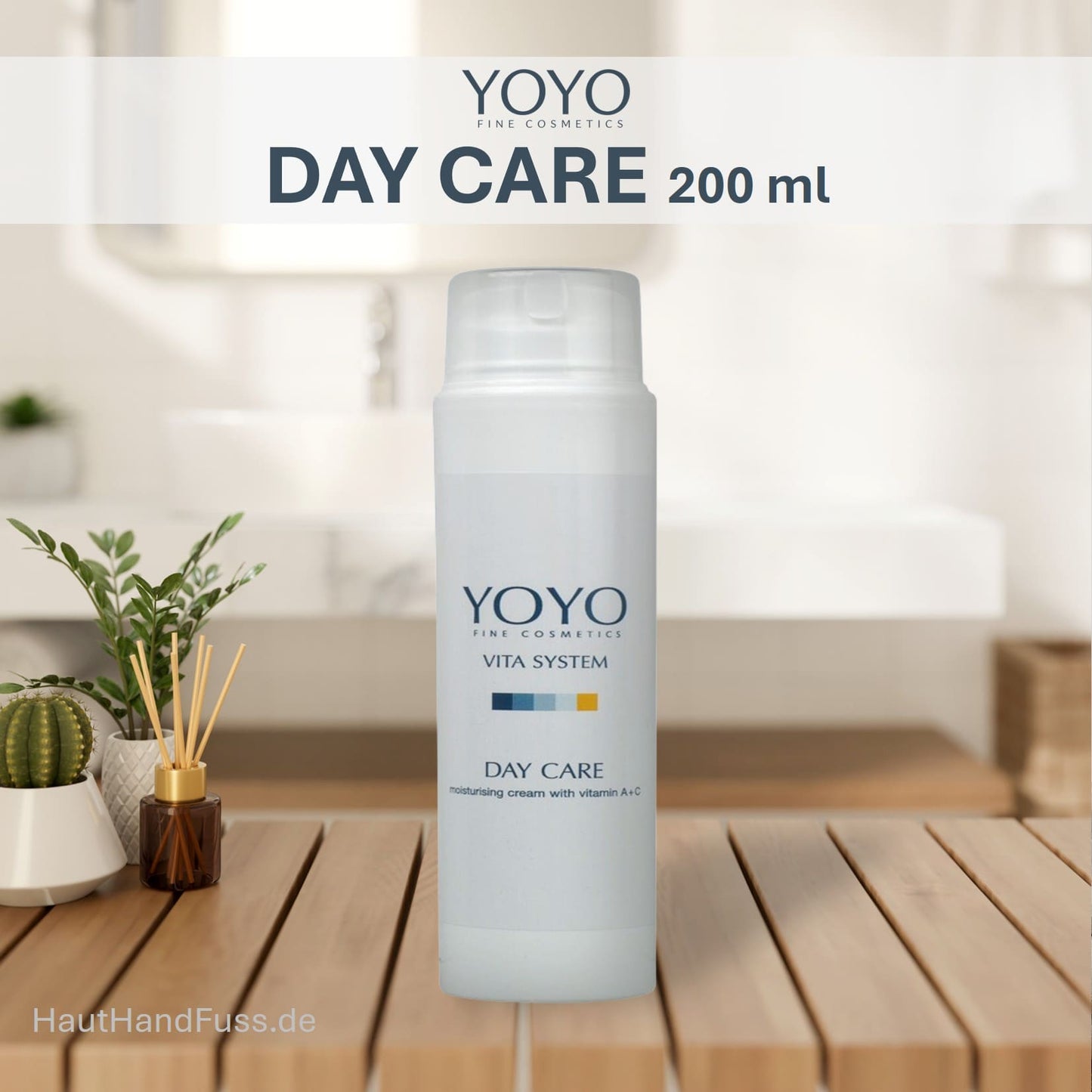 YOYO Day Care 200 ml geschmeidige Tagescreme als Schutz vor lichtbedingter Hautalterung bei HautHansFuss.de