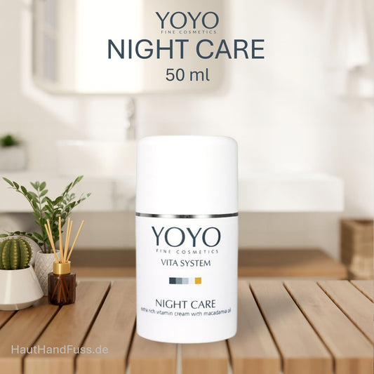 YOYO Night Care 50 ml reichhaltige Nachtpflege zur Aktivierung hauteigener Schutzfunktionen bei HautHandFuss.de