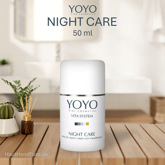 YOYO Night Care 50 ml reichhaltige Nachtpflege zur Aktivierung hauteigener Schutzfunktionen bei HautHandFuss.de
