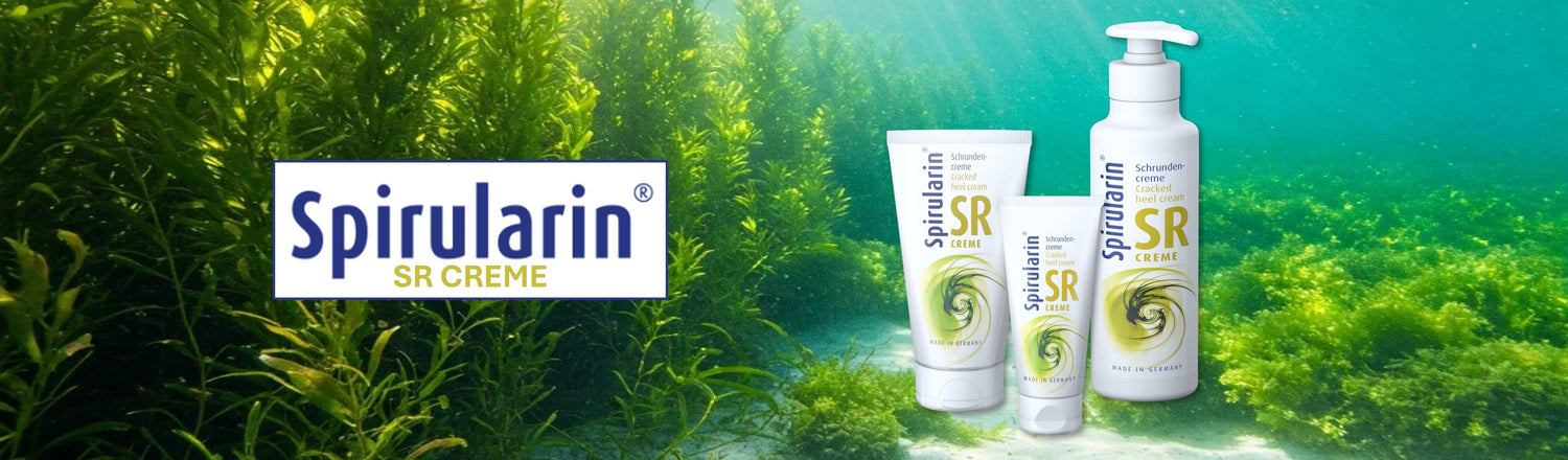Spirularin SR Creme bei rissiger Hornhaut und Schrunden