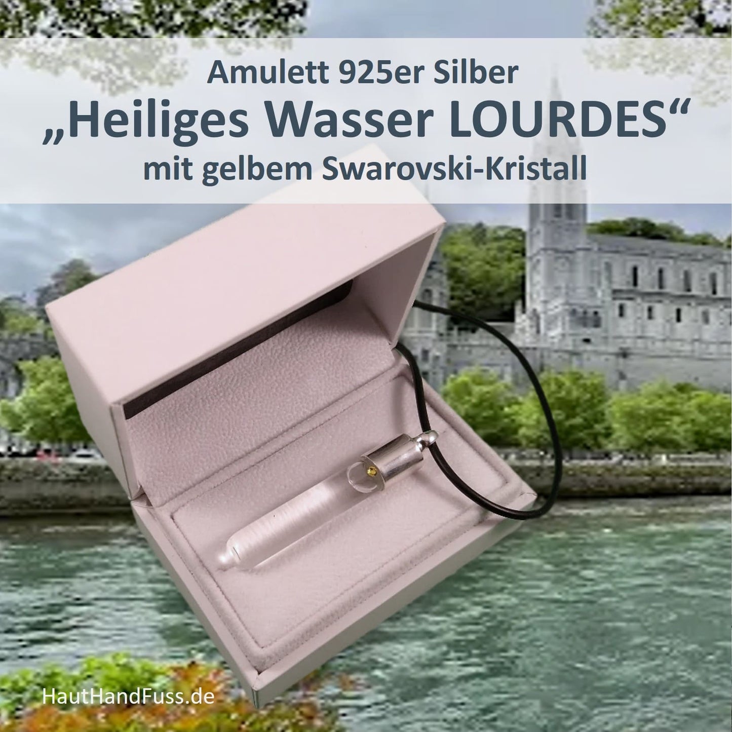 Amulett HEILIGES WASSER aus LOURDES bei HautHandFuss.de