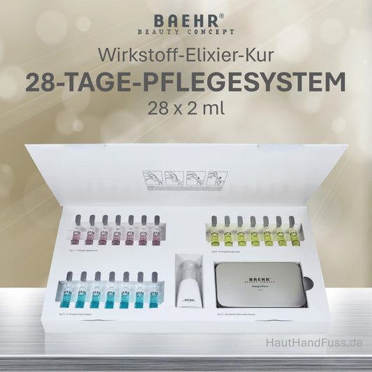 BAEHR 28-Tage Ampullen Pflegesystem als Kur mit 28x2ml Wirkstoff-Elixieren bei HautHandFuss.de
