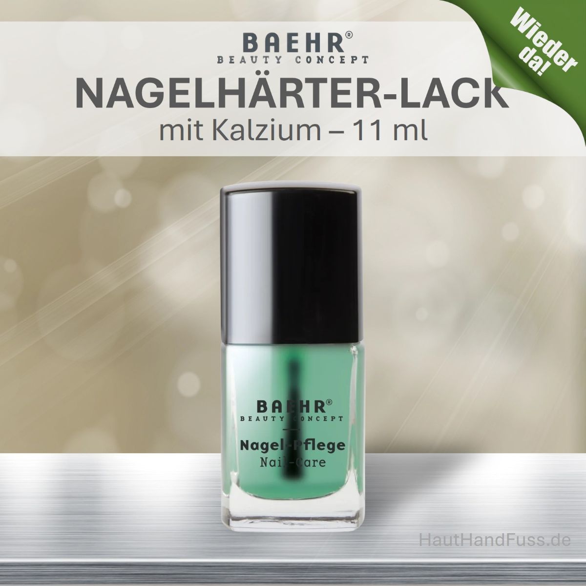 Nagelhärter-Lack mit Kalzium von BAEHR in verbesserter Qualität bei HautHandFuss.de