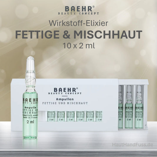 BAEHR Wirkstoff Ampullen "Fettige und Mischhaut" 10 x 2 ml bei HautHandFuss.de