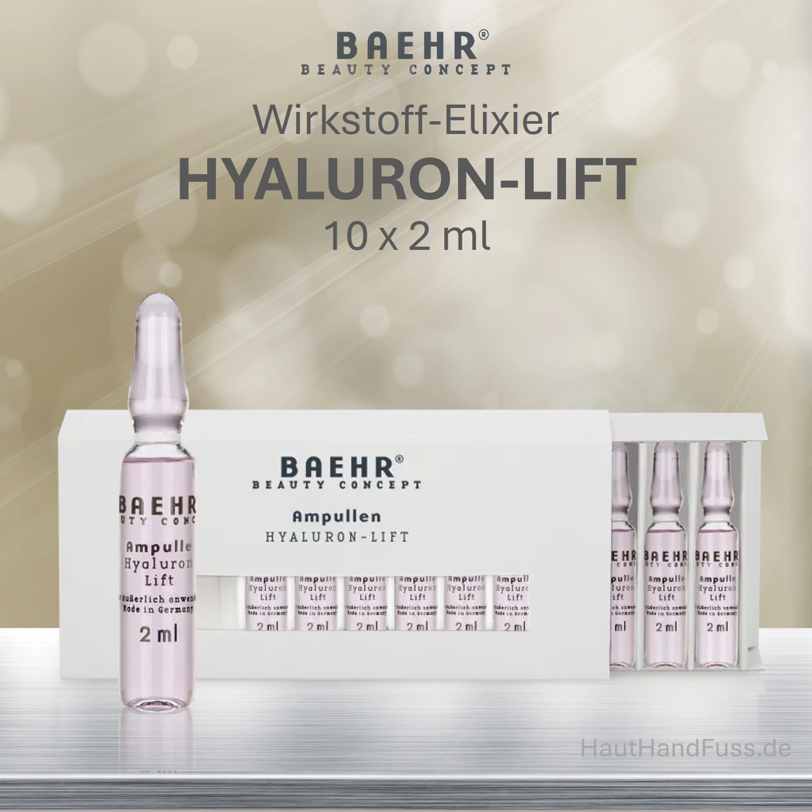 BAEHR Wirkstoff Ampullen "Hyaluron Lift" 10 x 2 ml bei HautHandFuss.de