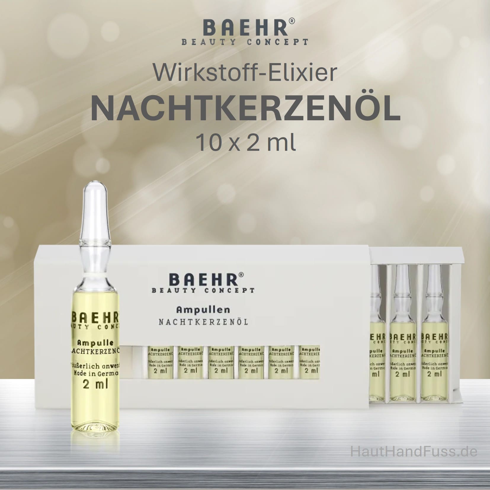 BAEHR Wirkstoff Ampullen "Nachtkerzenöl" 10 x 2 ml bei HautHandFuss.de