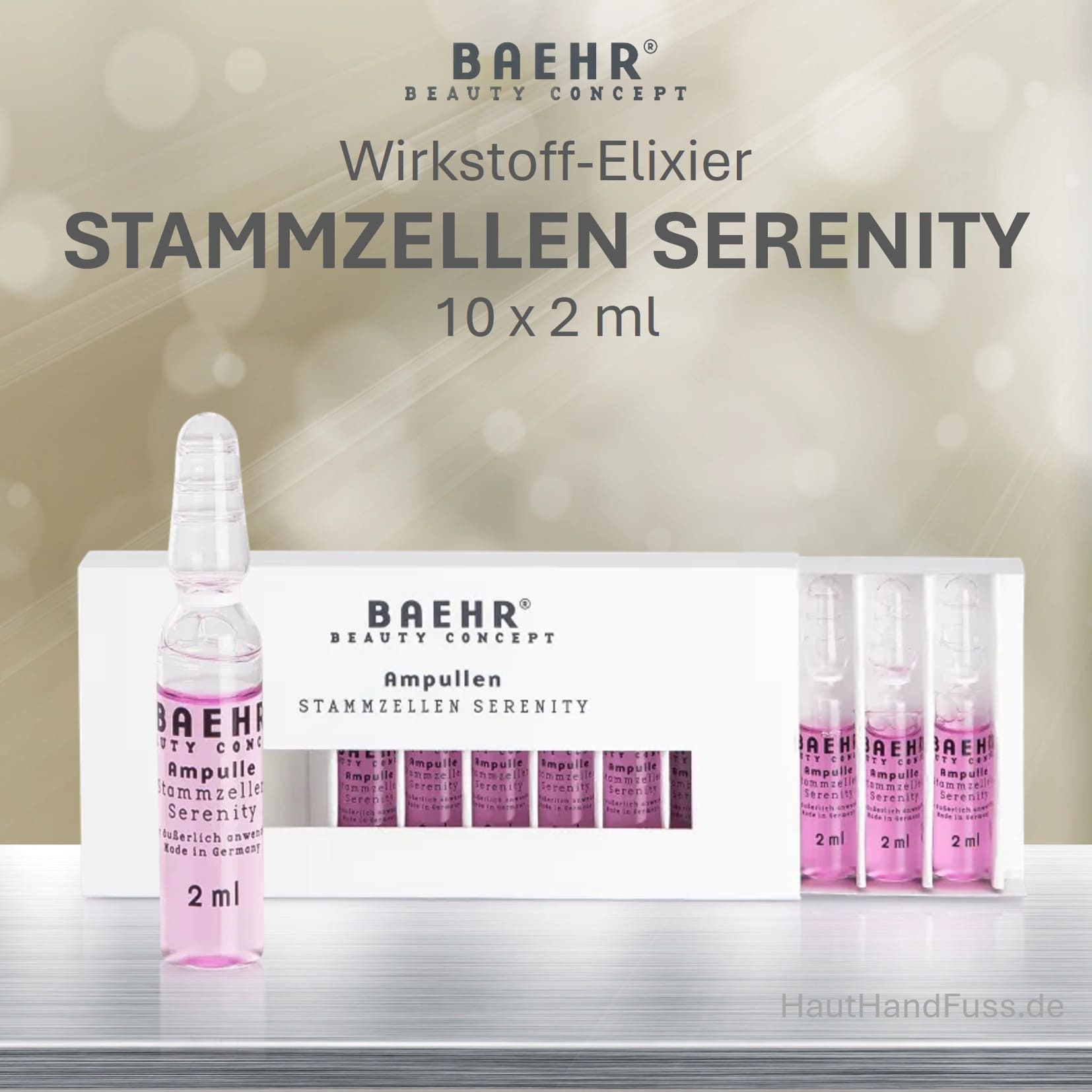 BAEHR Wirkstoff Ampullen "Stammzellen Serenity" 10 x 2 ml bei HautHandFuss.de
