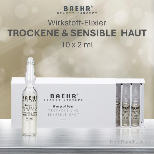 BAEHR Wirkstoff Ampullen "Trockene und Sensible Haut" 10 x 2 ml bei HautHandFuss.de