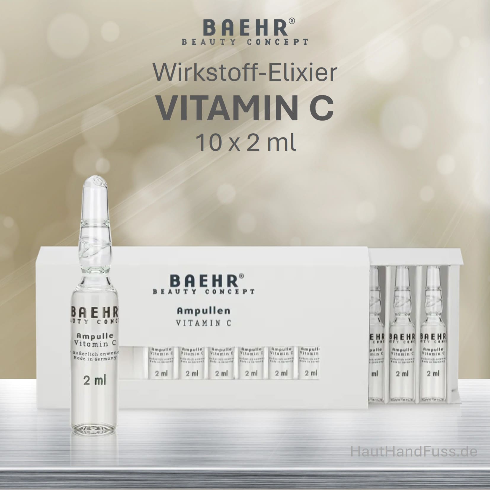 BAEHR Wirkstoff Ampullen "Vitamin C" 10 x 2 ml bei HautHandFuss.de