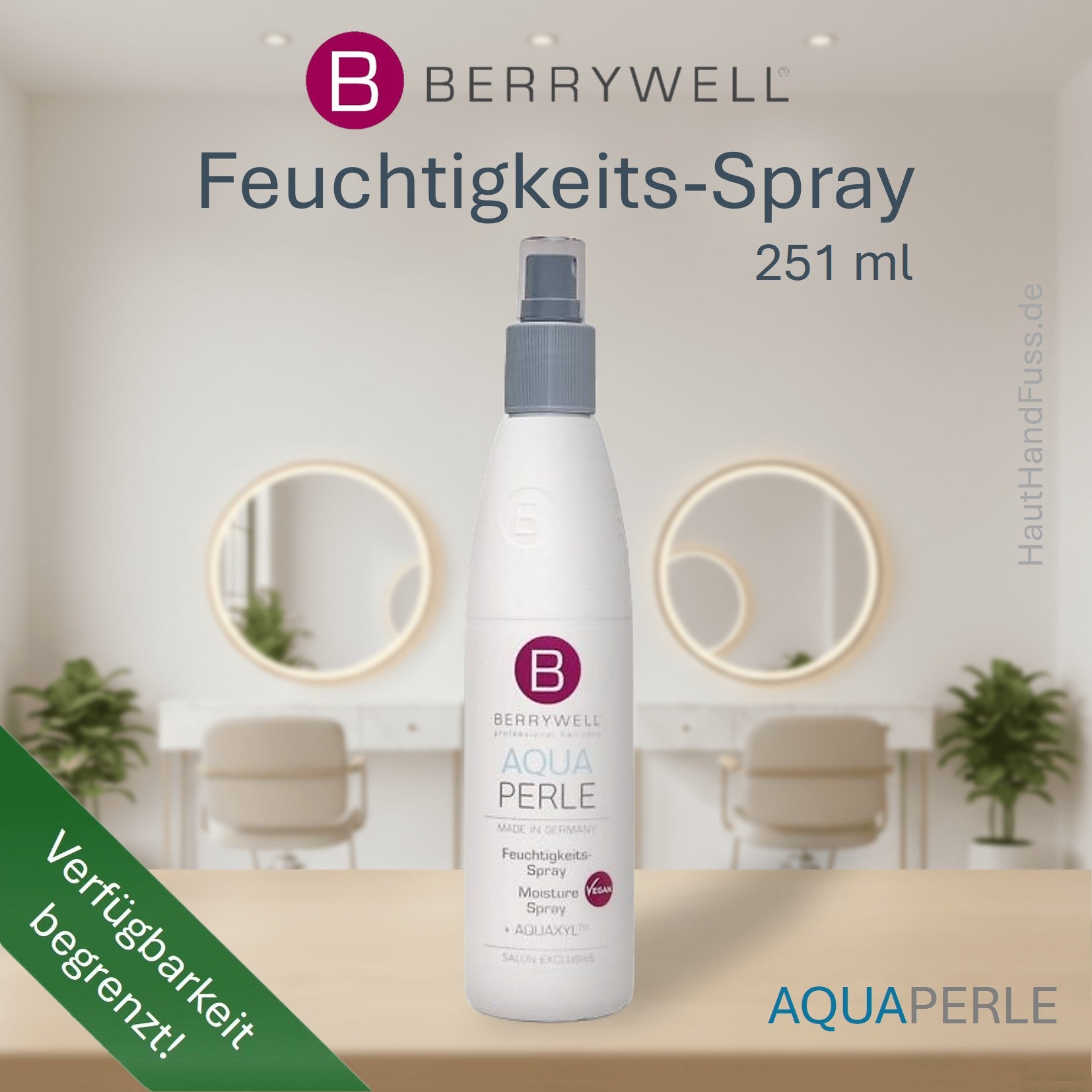 Berrywell AquaPerle Feuchtigkeits-Spray bei HautHandFuss.de