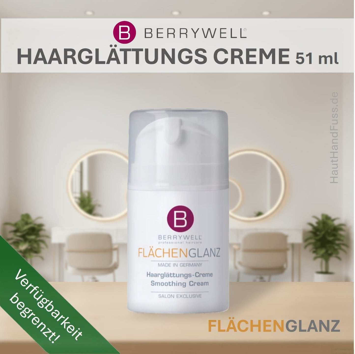 Berrywell Flächenglanz Haarglättungs-Creme 51 ml bei HautHandFuss.de