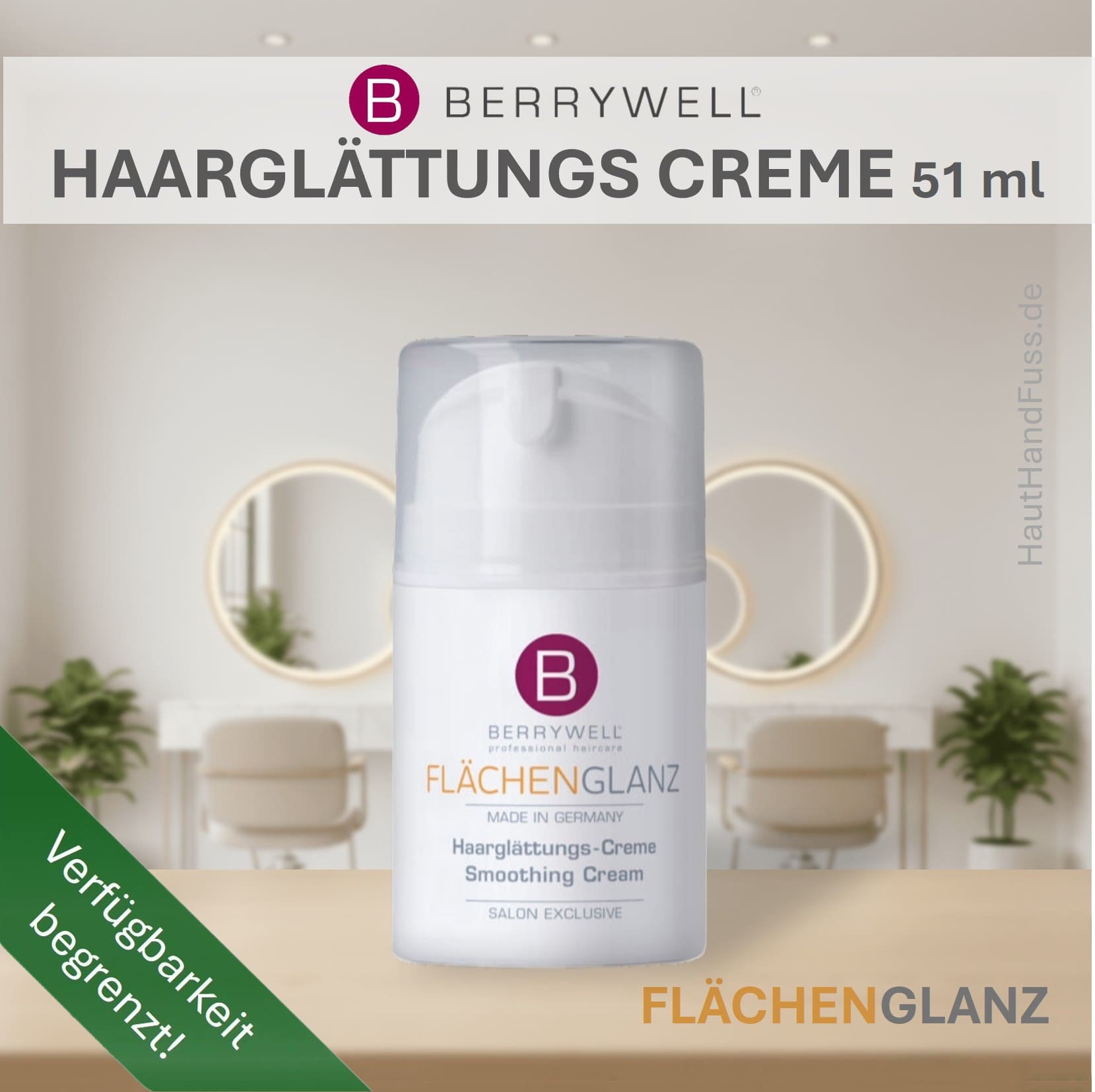 Berrywell Flächenglanz Haarglättungs-Creme 51 ml bei HautHandFuss.de