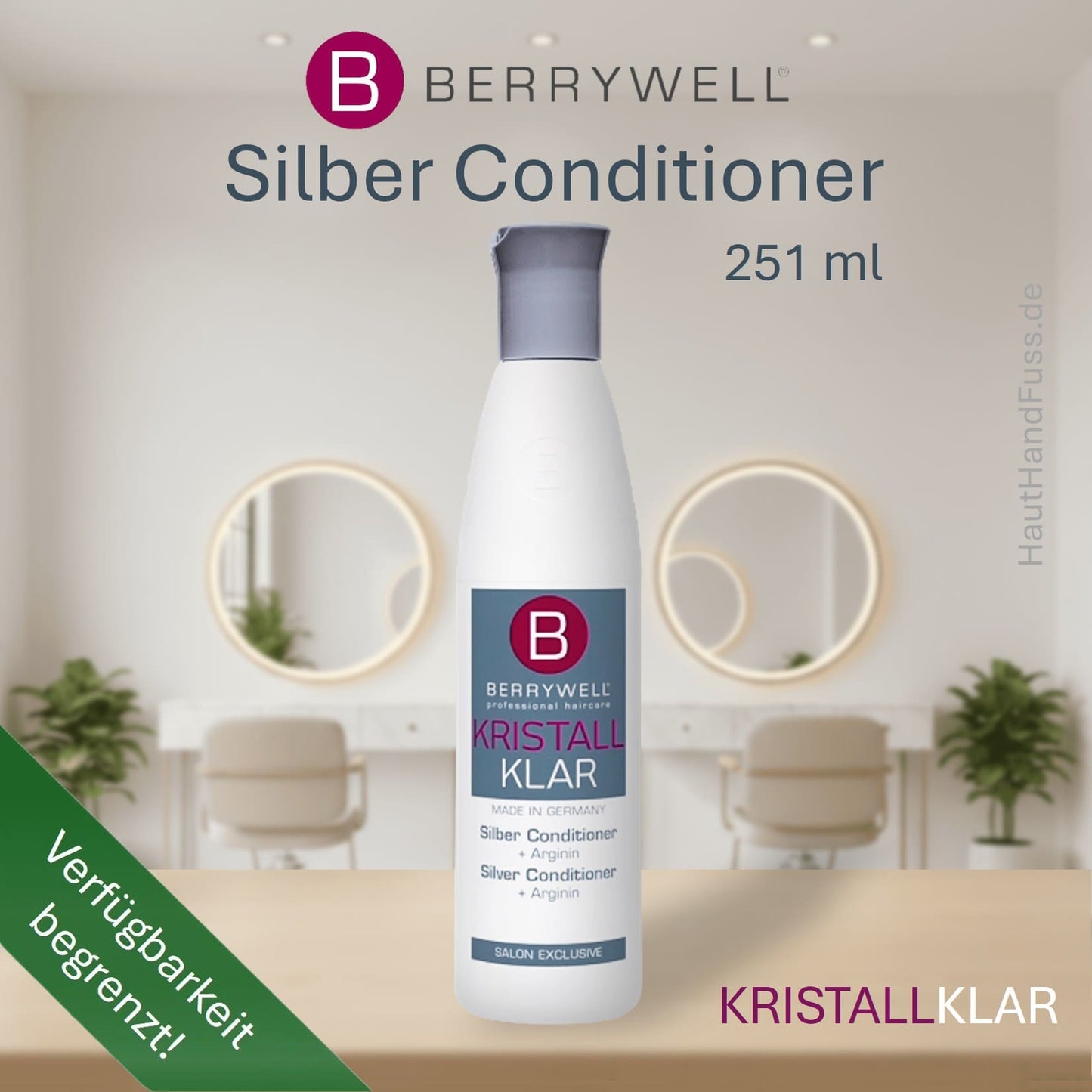 Berrywell Kristallklar Silber-Conditioner 251 ml bei HautHandFuss.de