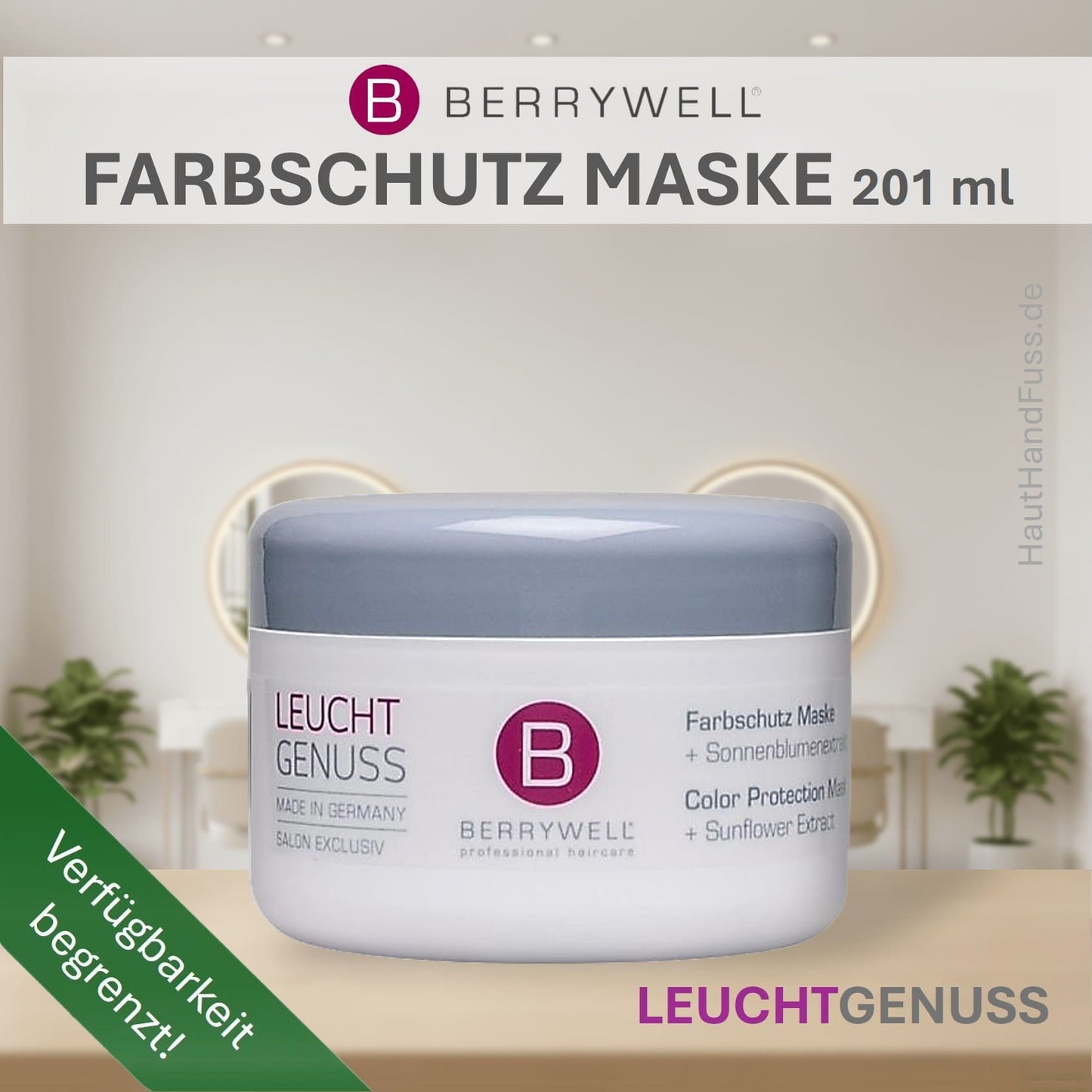 Berrywell Leuchtgenuss Farbschutz Maske 201 ml bei HautHandFuss.de