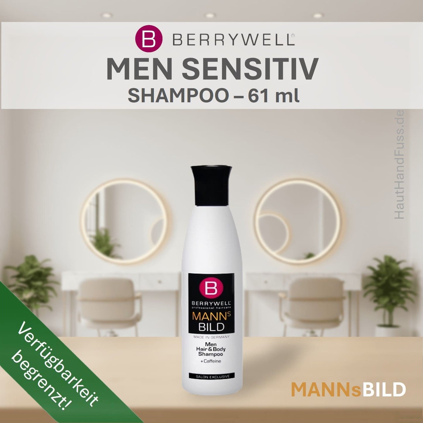 Berrywell MannsBild Men Hair & Body Shampoo 61 ml bei HautHandFuss.de