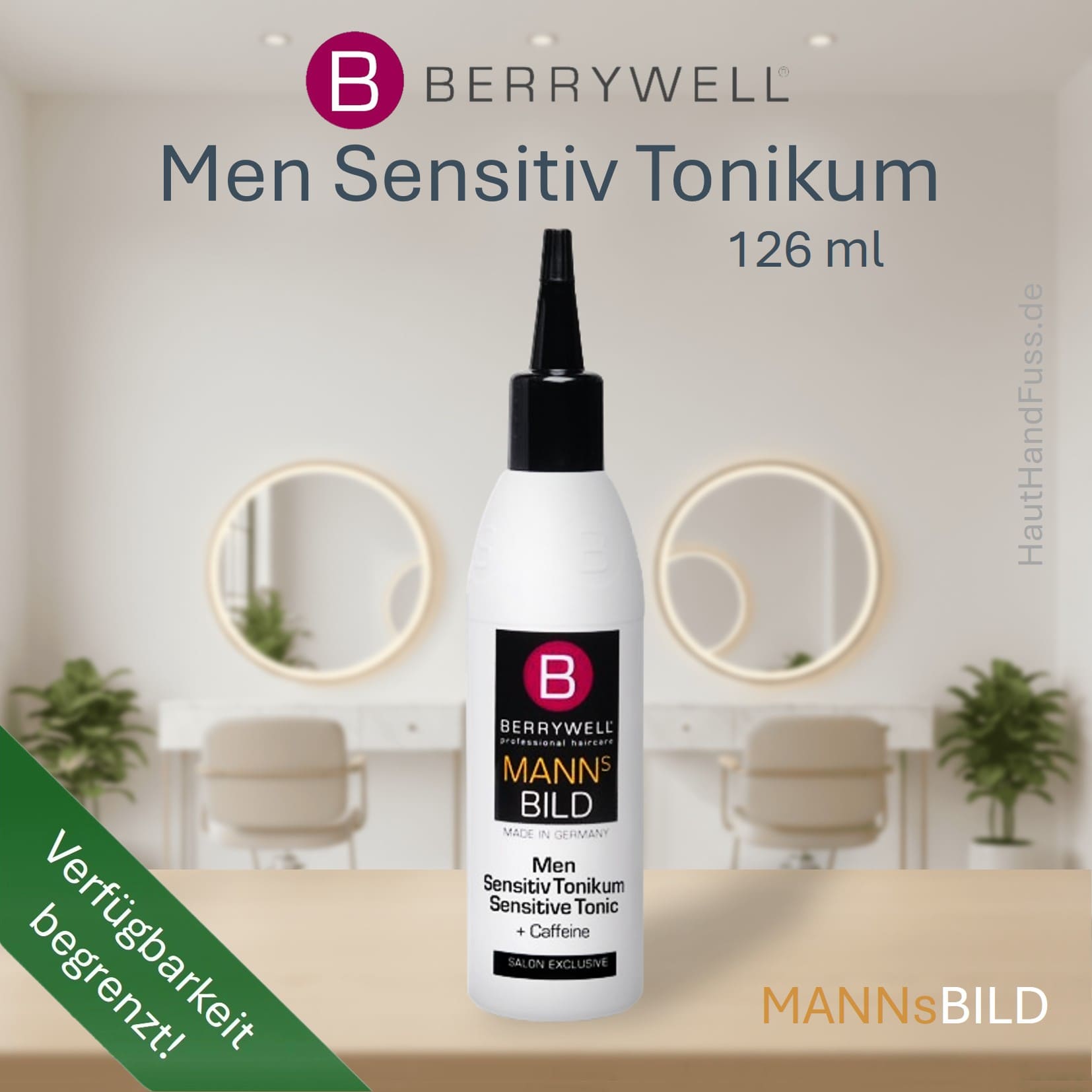 Berrywell MannsBild Sensitiv Tonikum 126 ml bei HautHandFuss.de