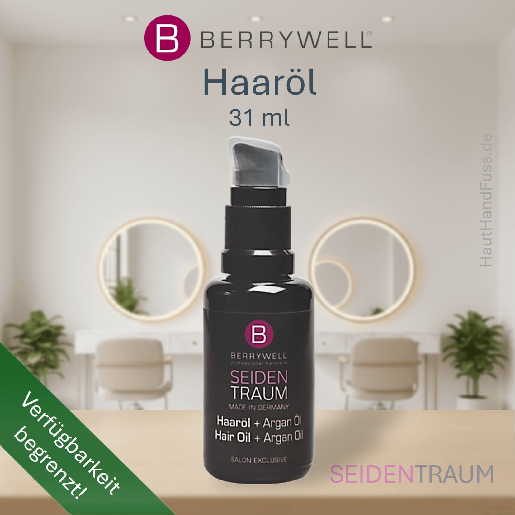 Berrywell Seidentraum Haaröl 31 ml bei HautHandFuss.de