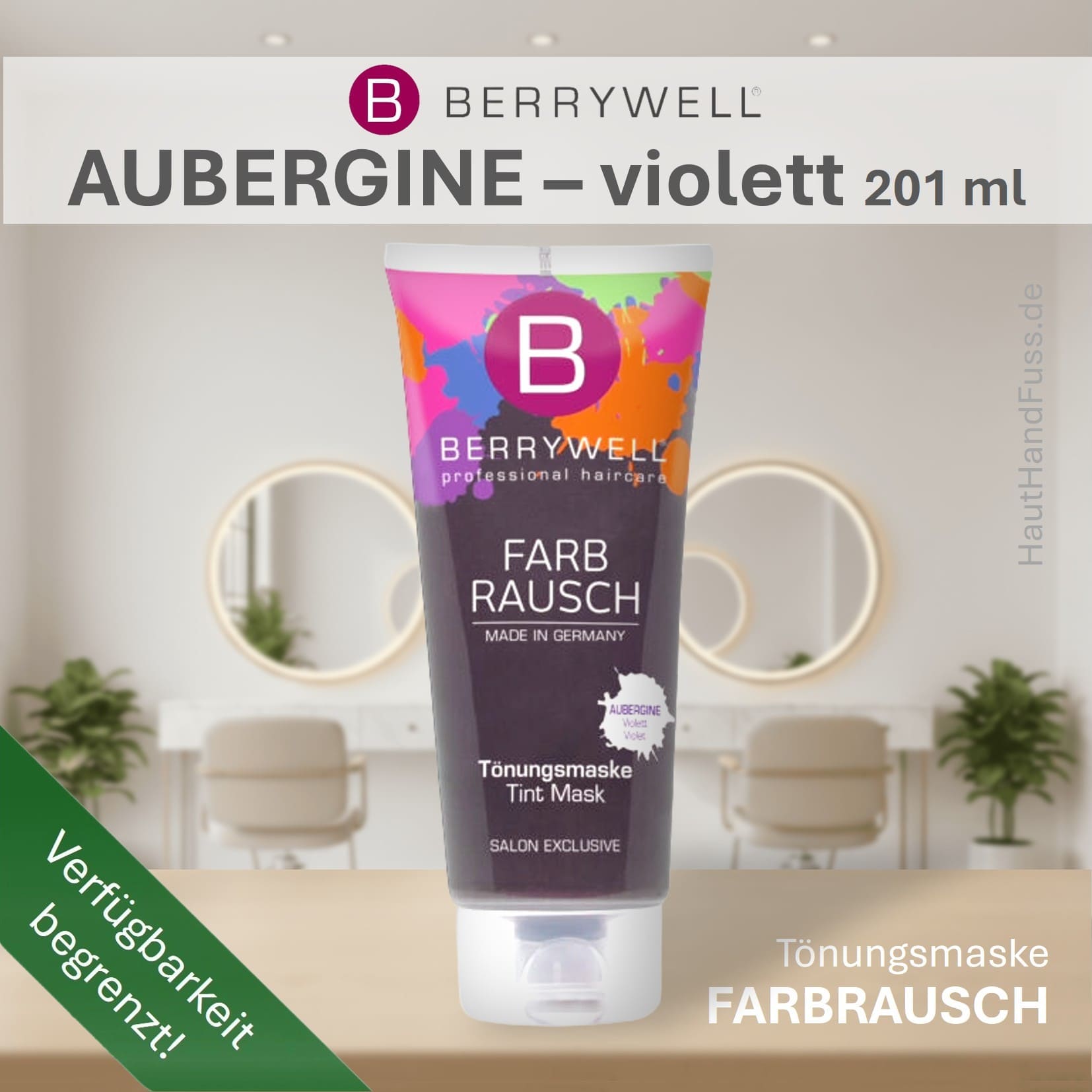 Berrywell Farbrausch Tönungsmaske Aubergine - violett bei HautHandFuss.de