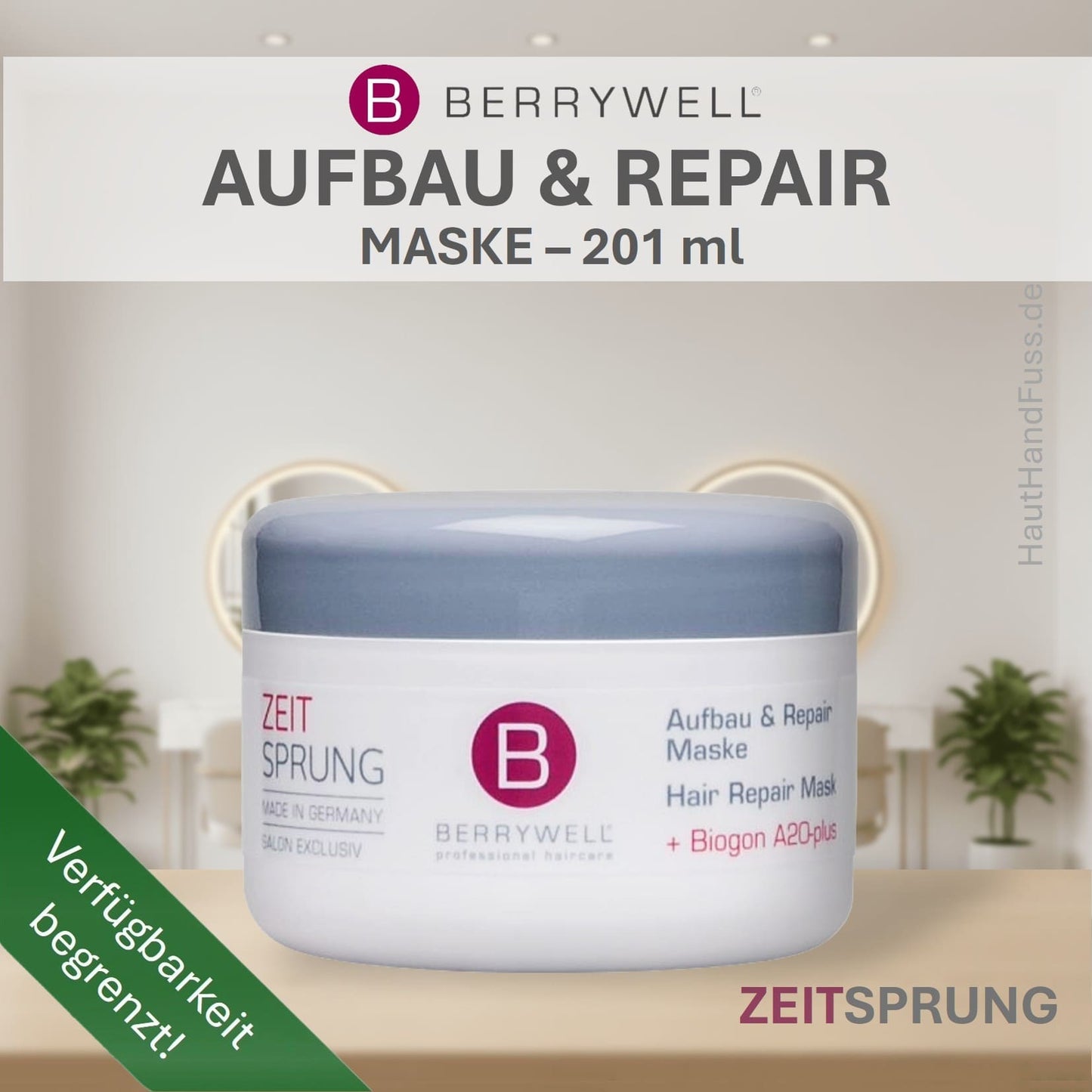 Berrywell Aufbau & Repair Maske 201 ml bei HautHandFuss.de