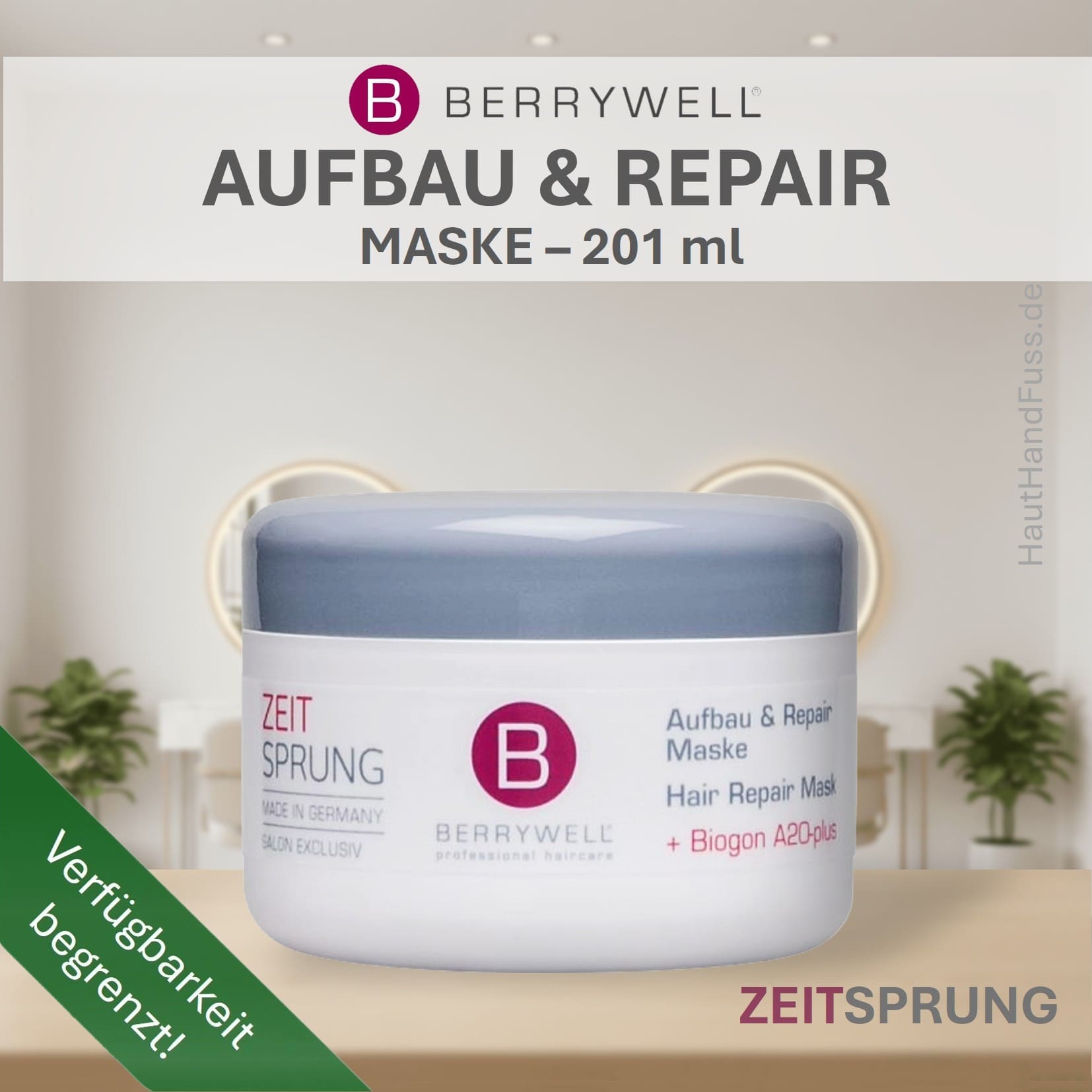 Berrywell Aufbau & Repair Maske 201 ml bei HautHandFuss.de