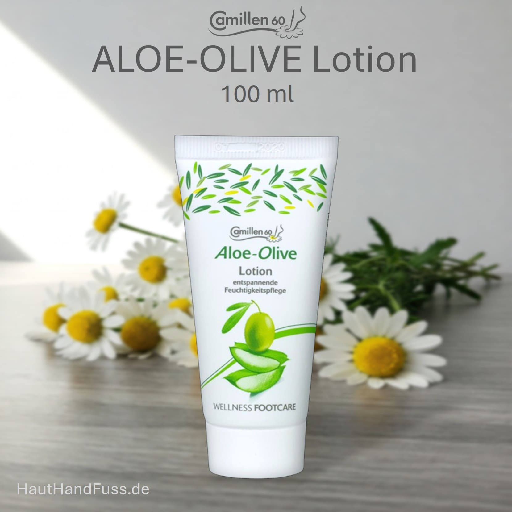 Camillen 60 Aloe Olive Lotion 100 ml Fuß-Wellness für gestresste Füße bei HautHandFuss.de