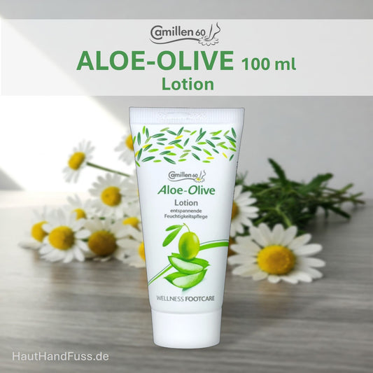 Camillen 60 Aloe Olive Lotion 100 ml Fuß-Wellness für gestresste Füße bei HautHandFuss.de