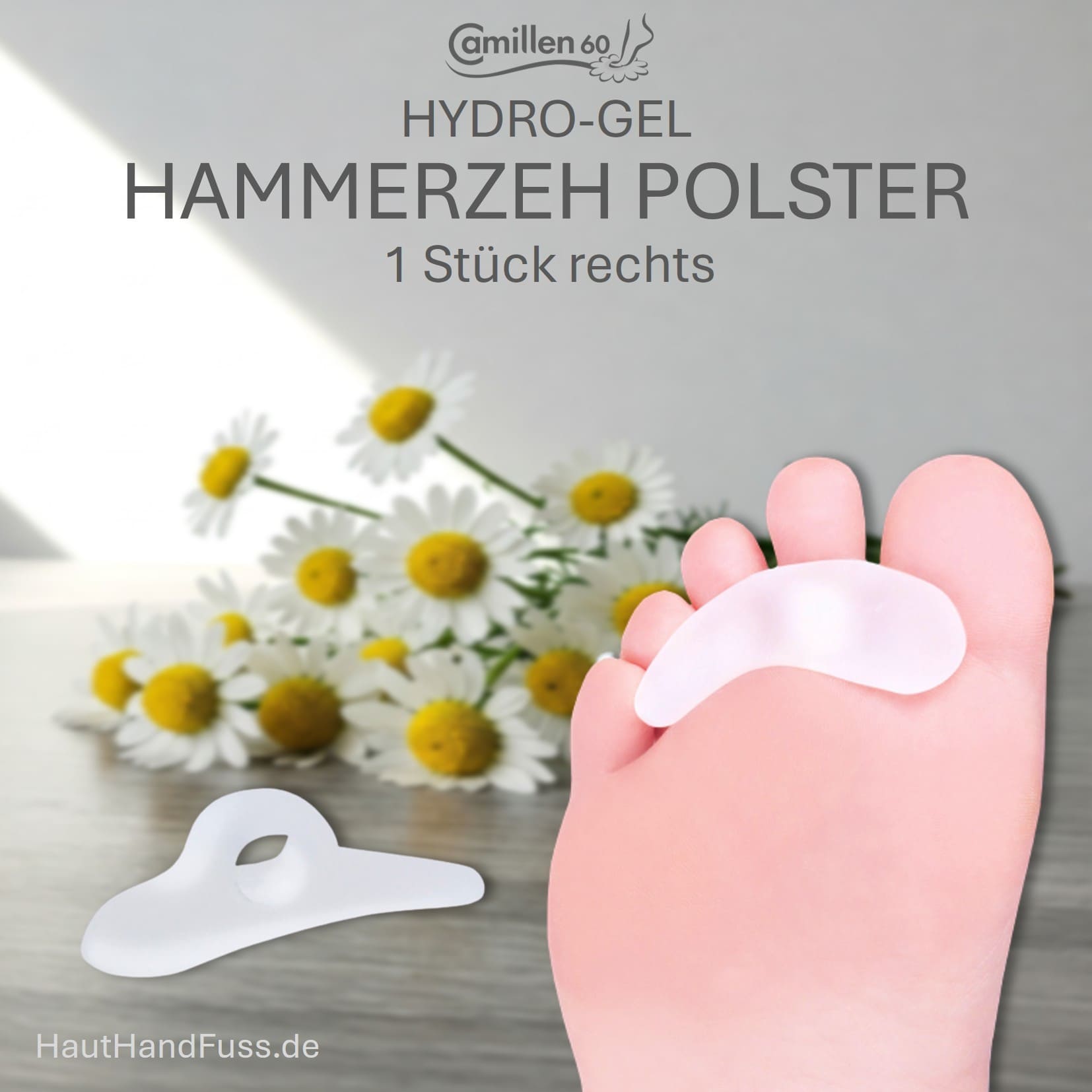 Camillen 60 Hammerzehpolster rechts bei HautHandfuss.de
