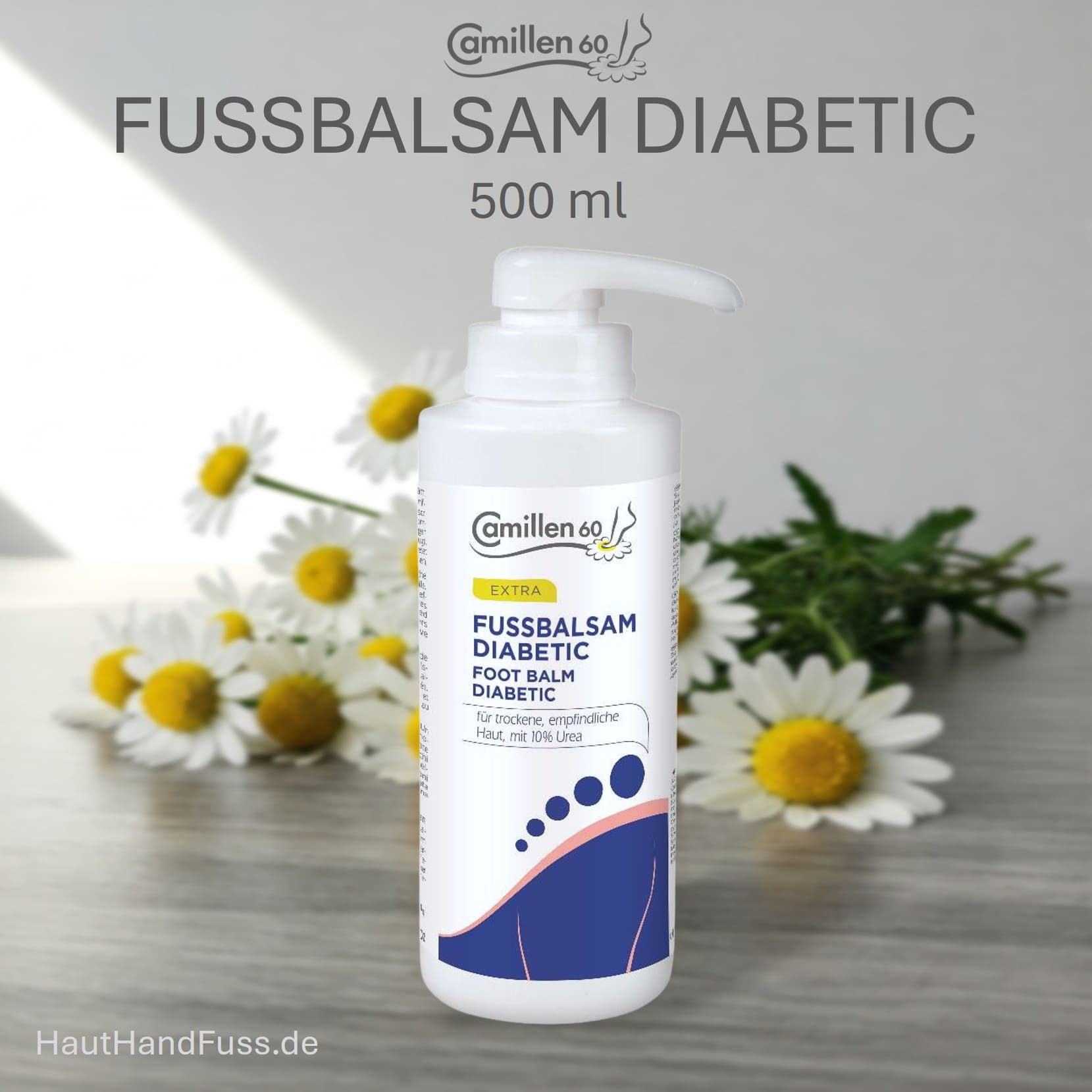 Camillen 60 Fußbalsam Diabetic 500 ml Intensivpflege bei HautHandFuss.de