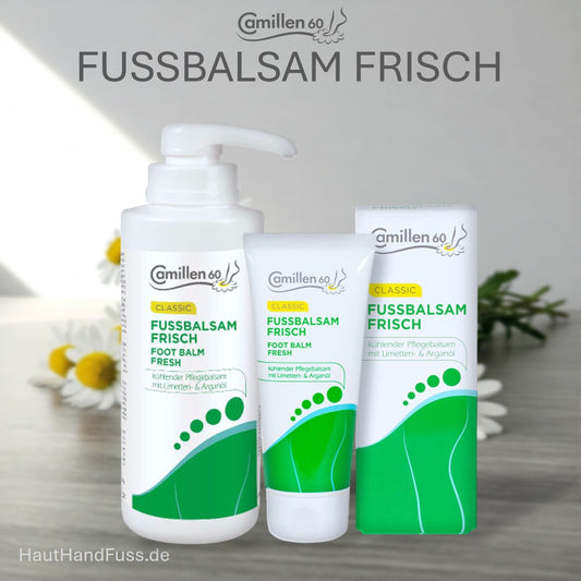 Camillen 60 Fußbalsam Frisch mit Limetten- und Arganöl bei HautHandFuss.de