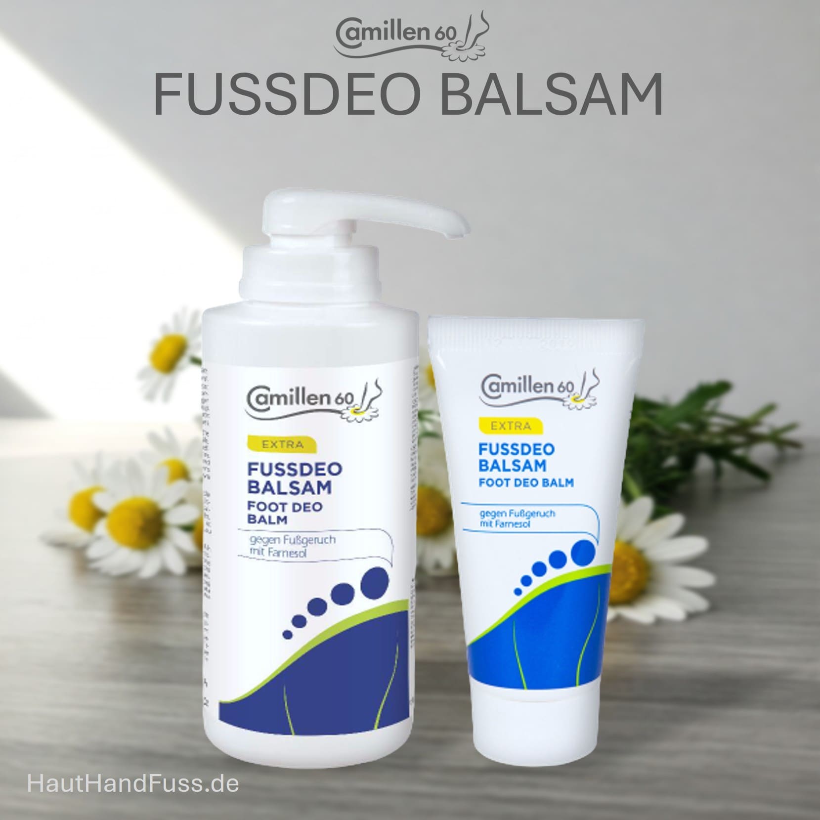 Camillen 60 Fußdeo Balsam bei Schwitzfüßen bei HautHandFuss.de