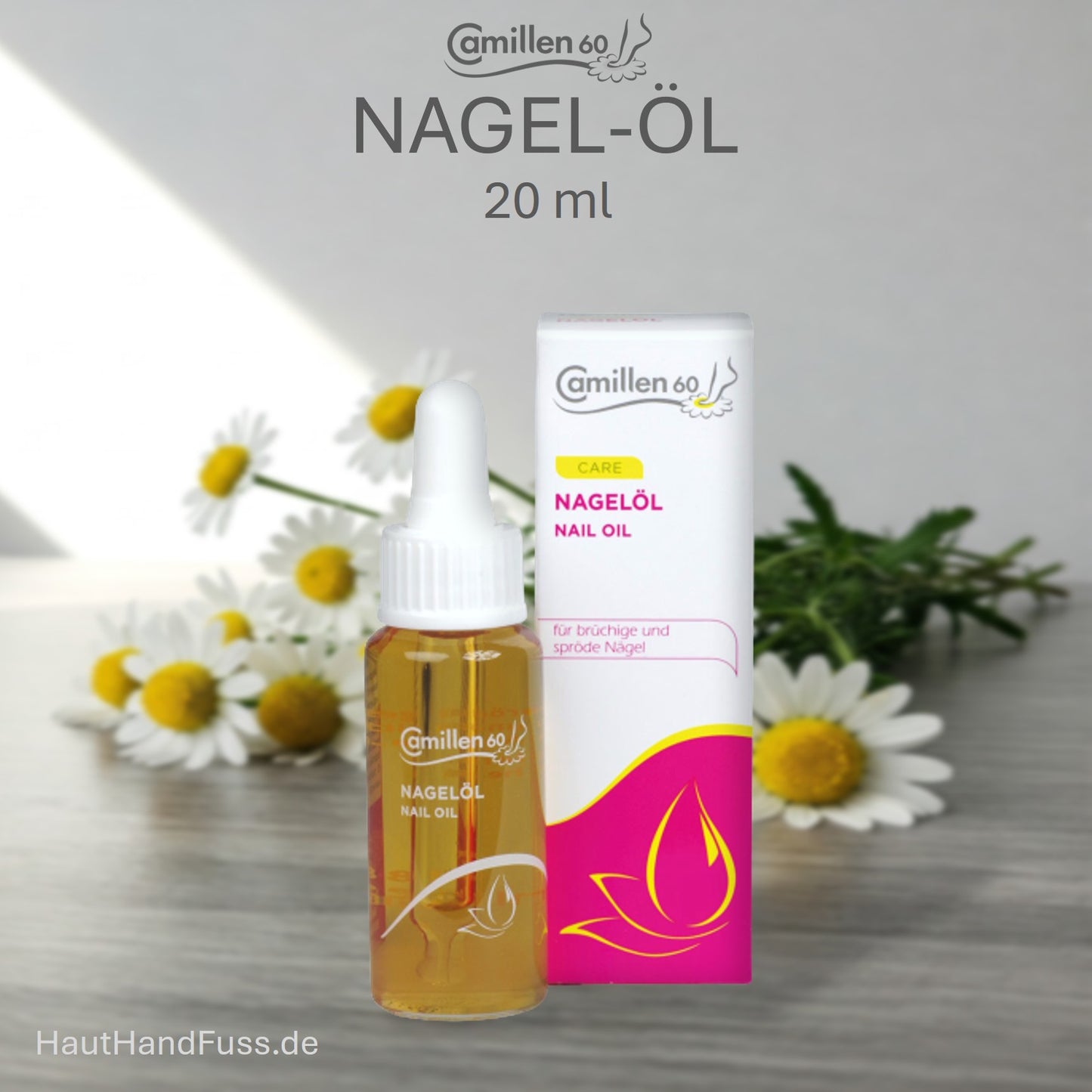 Camillen 60 Nagel-Öl mit Keratin 20 ml für brüchige, weiche Nägel bei HautHandFuss.de