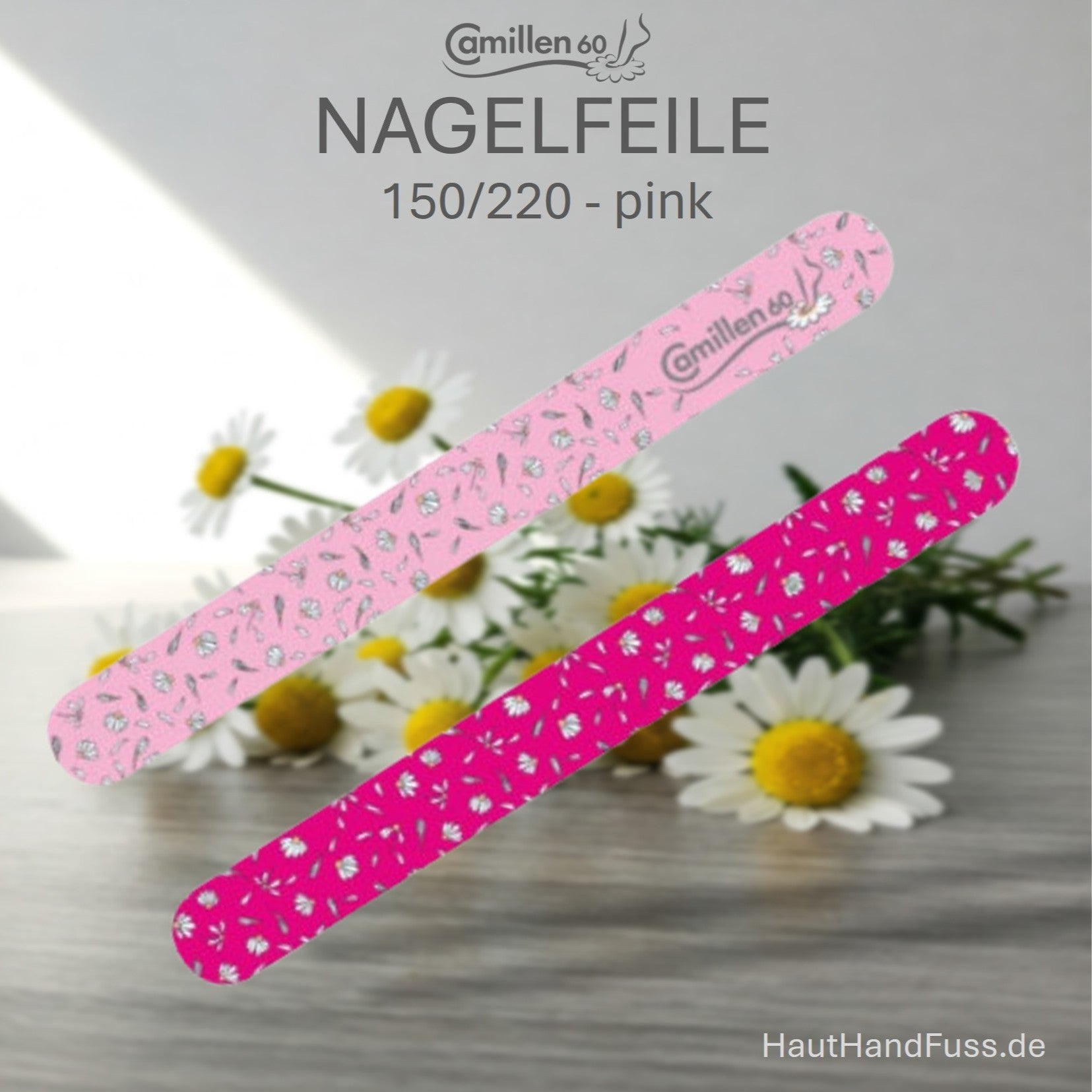 Nagelfeile 150/220 in pink von Camillen 60 bei HautHandFuss.de