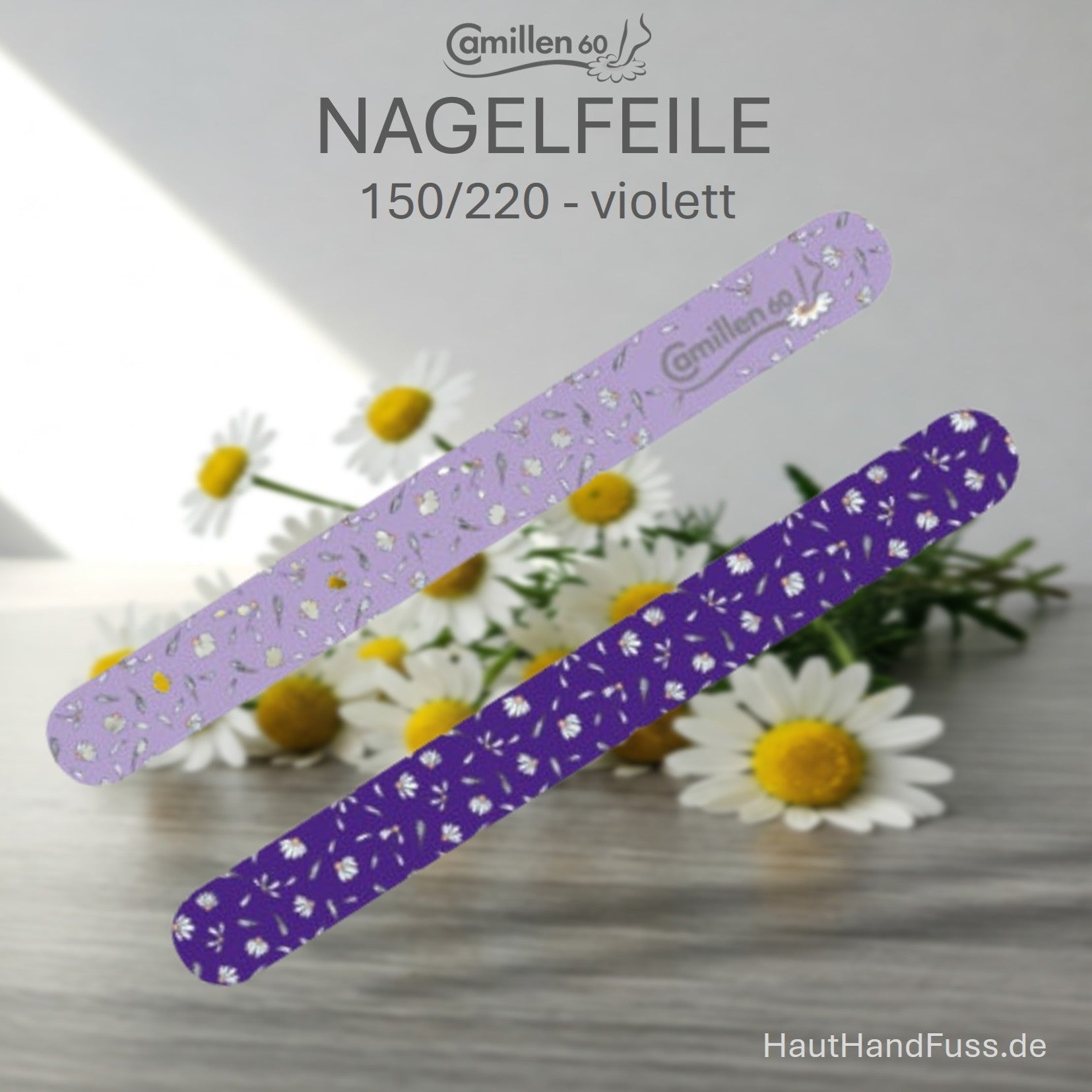 Nagelfeile 150/220 in violett von Camillen 60 bei HautHandFuss.de