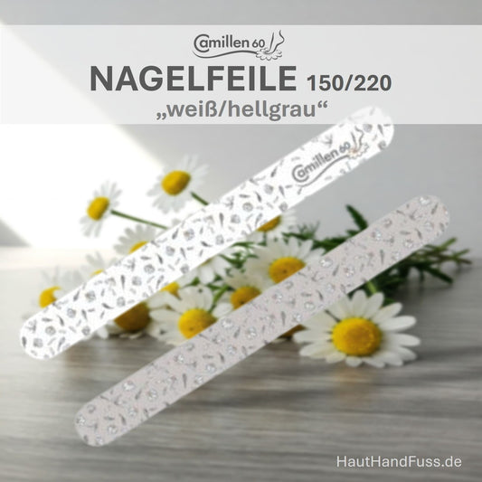 Nagelfeile 150/220 in weiß/hellgrau von Camillen 60 bei HautHandFuss.de