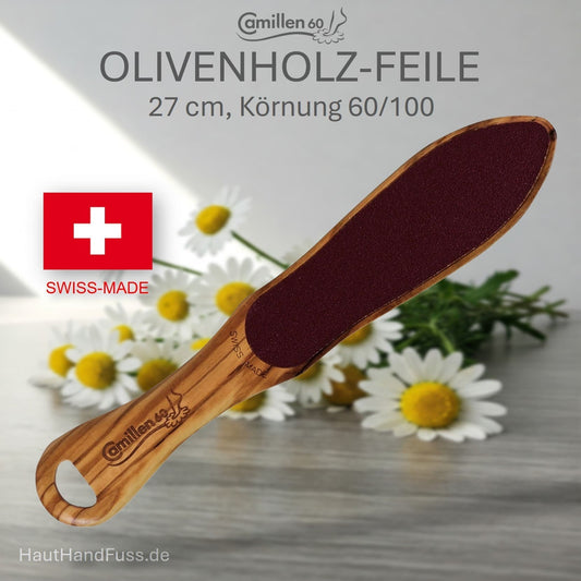 Camillen 60 Olivenholz-Hornhautfeile 60/100 bei HautHandFuss.de