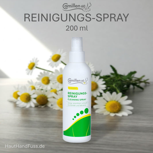 Camillen 60 Fuß-Reinigungsspray 200 ml "Fußbad-to-go-ohne-Wasser" bei HautHandFuss.de