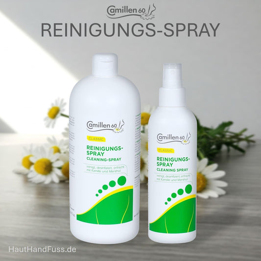 Camillen 60 Fuß-Reinigungsspray "Fußbad-to-go-ohne-Wasser" bei HautHandFuss.de