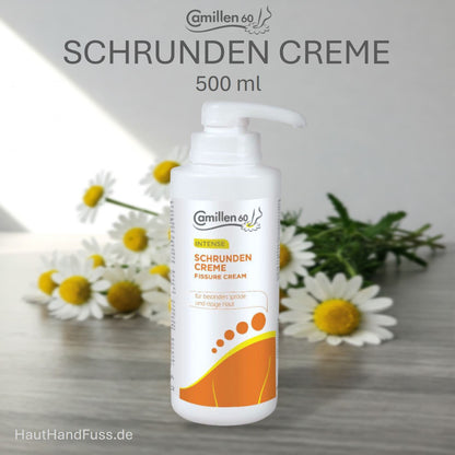 Camillen 60 Schrunden-Creme 500 ml bei Hornhautrissen bei HautHandFuss.de