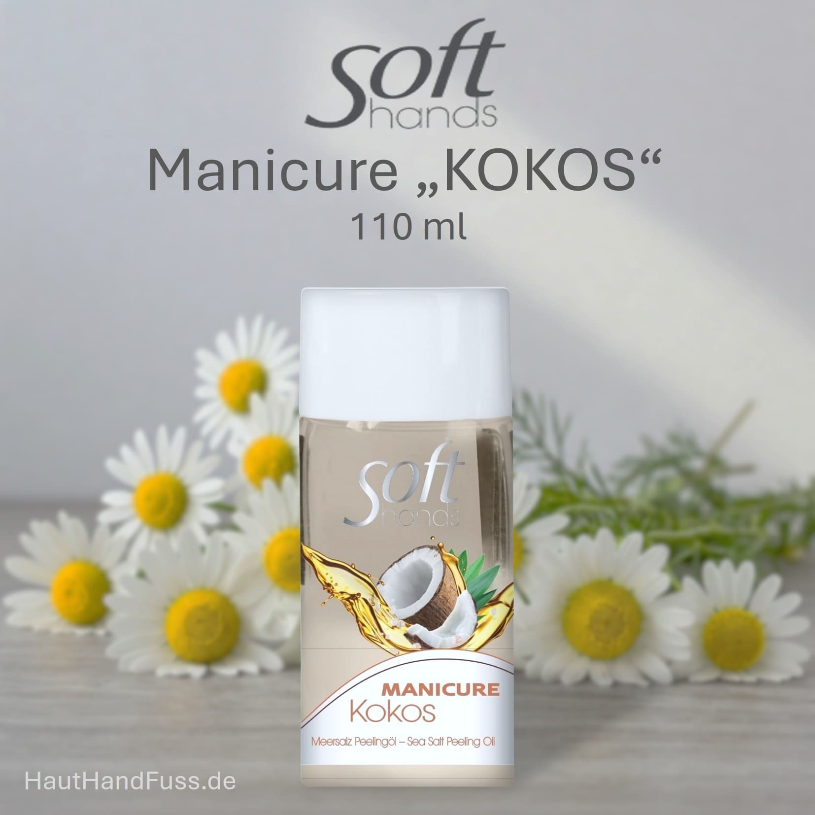 SOFT HANDS Manicure Handpeeling KOKOS mit Meersalz 10 ml bei HautHandFuss.de