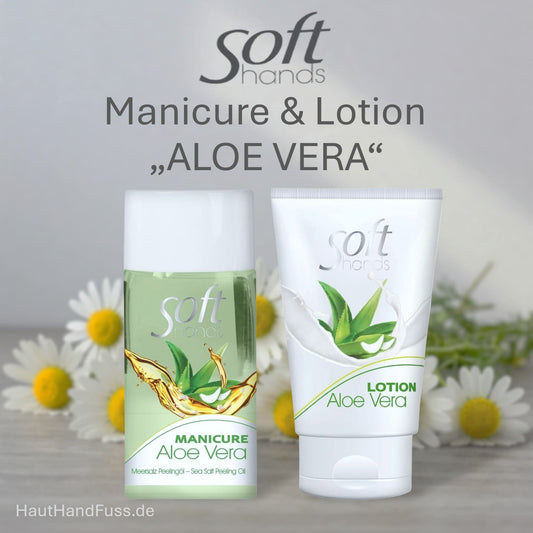 SOFT HANDS Set ALOE VERA mit 110 ml Manicure-Peeling und 60 ml Lotion bei HautHandFuss.de