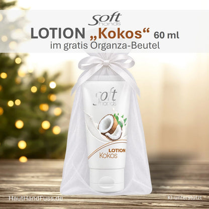 Camillen 60 Softhands LOTION Kokos im gratis Organzabeutel bei HautHandFuss.de