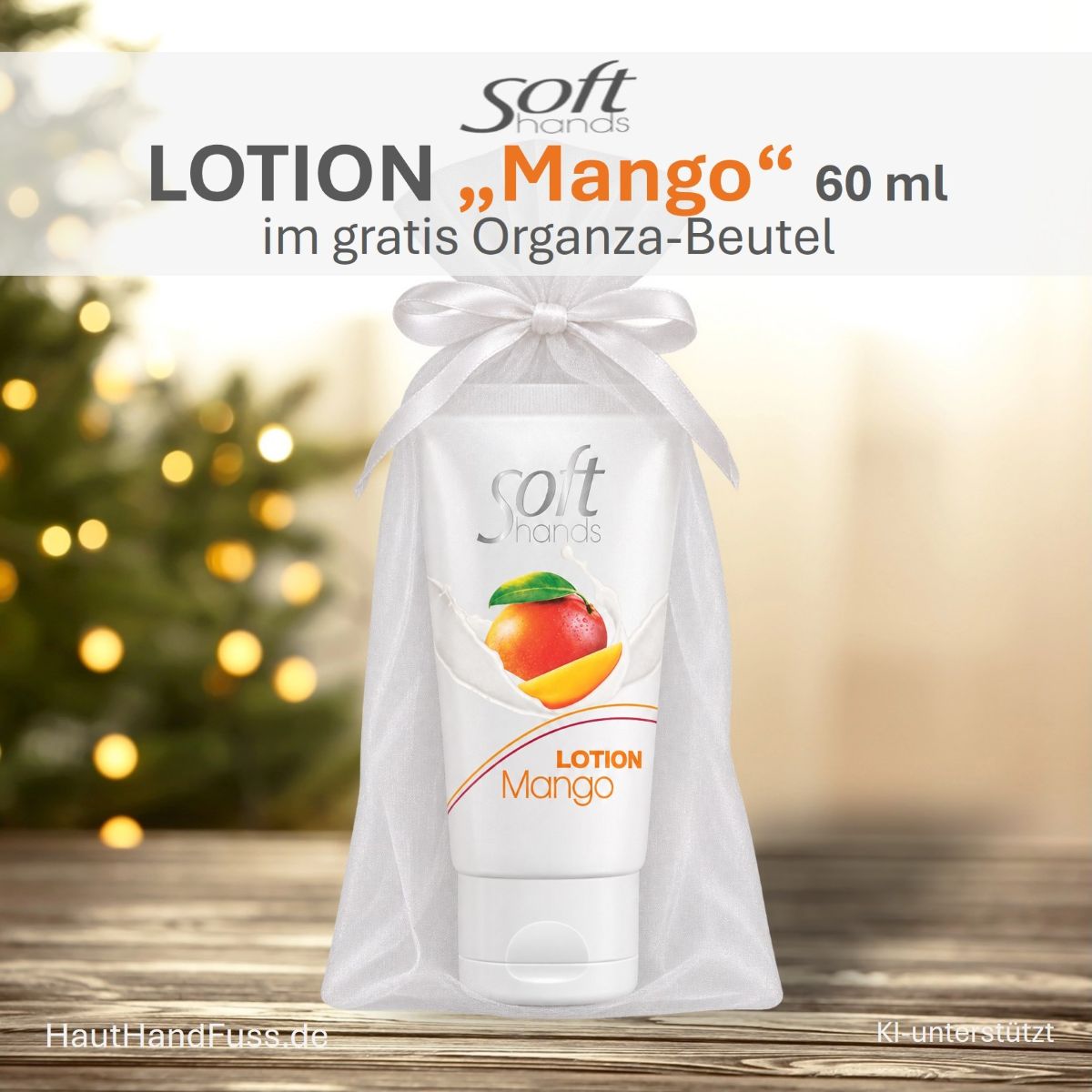 Camillen 60 Softhands LOTION Mango im gratis Organzabeutel bei HautHandFuss.de