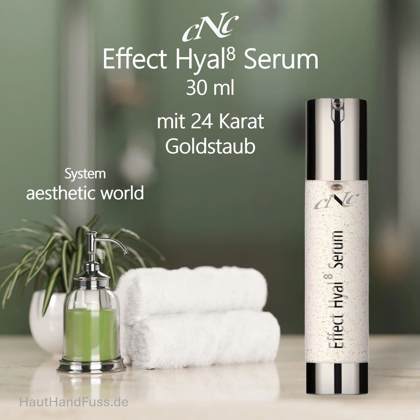 CNC aesthetic world Effect Hyal 8 Serum 30 ml mit 24 Karat Goldstaub bei HautHandFuss.de