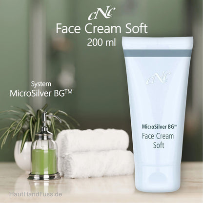 CNC MicroSilver Face Cream Soft 200 ml talgreduzierende Gesichtscreme für fettige Haut bei HautHandFuss.de